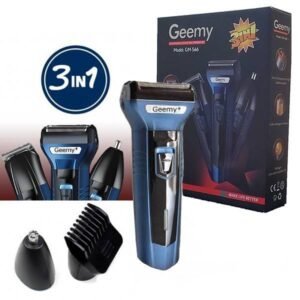 3 in 1 Rechargeable Shaver & Trimmer - GM-566 Geemy
