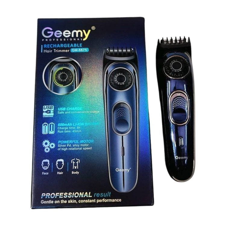 Geemy GM-6675 Rechargeable Hair Trimmer